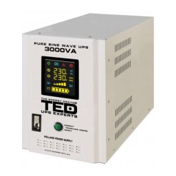 UPS pentru centrala TED Electric 3000VA / 2100W Runtime extins utilizeaza 2 acumulatori (neinclusi)