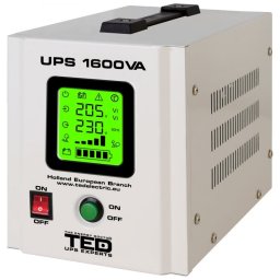UPS centrala terminca 1600VA / 1050W Runtime Extins TED Electric