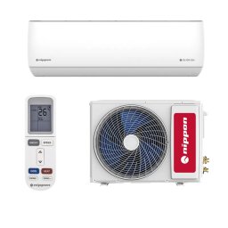 Invertor de aer conditionat Nippon KFR 12DC SILVER ION 2, A++, Până la 24 m2, Capacitate Wi-Fi, Auto-curățare, Filtru ioni de argint, Acoperire specială din inox, Alb