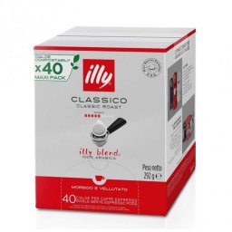 Cafea illy Espresso ESE CLASSICO cu cofeina 40 monodoze ambalate individual