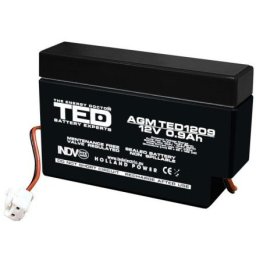 Acumulator cu fir si mufa 12V 0.9Ah PI-03