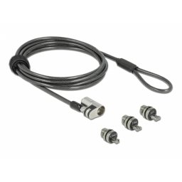 Cablu de securitate laptop pentru slot Kensington / Noble Wedge / Nano, Navilock 20676