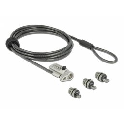 Cablu de securitate laptop pentru slot Kensington / Noble Wedge / Nano, Navilock 20677