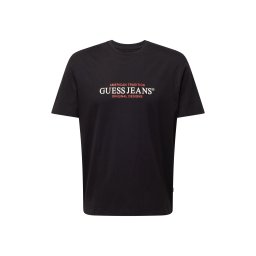 GUESS JEANS Tricou roșu / negru / alb