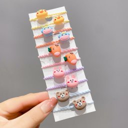 Set de 10 elastice pentru par - Figurine diverse model 2