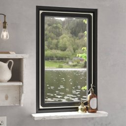 Plasa insecte magnetica pentru ferestre, alb, 80x140 cm GartenMobel Dekor