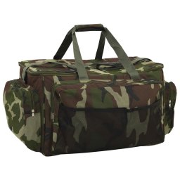 Geanta de pescuit, verde camuflaj, tesatura oxford impermeabila GartenMobel Dekor