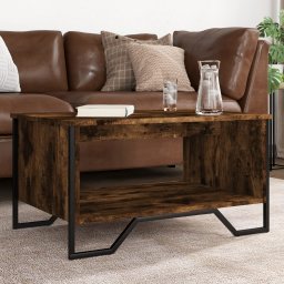 Masuta de cafea, stejar fumuriu, 75x51x40 cm, lemn prelucrat GartenMobel Dekor