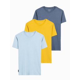 Ombre BASIC 3-pack cotton t-shirt set