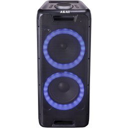 Boxa portabila activa, AKAI DJ-880, Bluetooth 4.2, 100W, FM radio