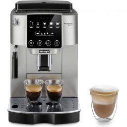 Espressor automat De’Longhi Magnifica Start ECAM 220.30.SB, 1450 W, 1.8 l, 15 bar, sistem de spumare lapte manual, Negru/ Argintiu