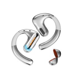 Casca OneOdio wireless, tip butoni - TWS, utilizare smartphone, conectare prin Bluetooth 5.2, difuzor 16.2 mm, crem