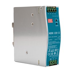 Sursă de alimentare în comutație 12V 10A 120W pe șină DIN, carcasă metalică, MEAN WELL NDR-120-12