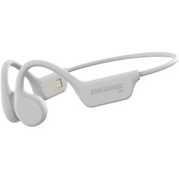 PRO, Bone Conduction Pro, Open Ear, Bluetooth 5.3, IPX8 Waterproof, 16GB Storage, 10 Hours, Alb