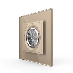 Ceas Mecanic Livolo cu Rama din Sticla Securizata, Auriu, VL-FCCL-2AP
