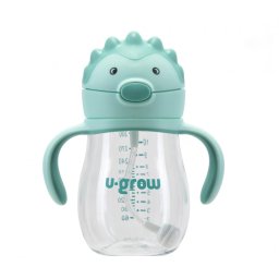 Cana cu pai si manere U-Grow, tritan, 330 ml, UG03-SIP330