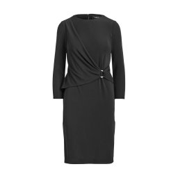 RALPH LAUREN Rochie Fabiana-Elbow Sleeve-Day Dress 250898916001 001 black