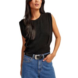 VERO MODA Tricotat Vmlita Ls O-Neck Cropped Knit Top Vma 10312343 C-N10 black