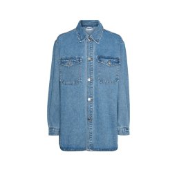 VERO MODA Cămaşă Vmnaya Oversized Denim Shirt Mix Noos 10306835 medium blue denim