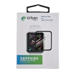 Folie Sticla Ceas Urban Gadgets Sapphire 3D Full pentru Apple Watch 44 mm Negru
