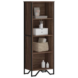 Biblioteca, stejar maro, 50x31x137,5 cm, lemn prelucrat GartenMobel Dekor