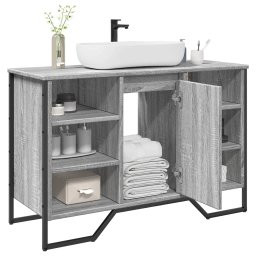 Dulap chiuveta baie, gri sonoma, 91x35x60 cm, lemn prelucrat GartenMobel Dekor