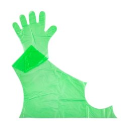 Mănuși veterinare lungi, de unică folosință, cu protecție umăr, 50 buc.