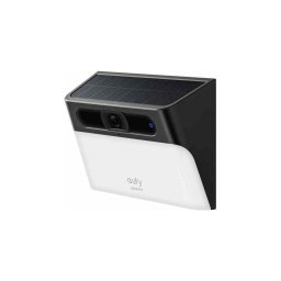 Aplica de perete pentru exterior S120 Solar, Wireless, Camera 2K, AI, IP65, cu Reflector, Negru