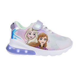 Pantofi sport, talpa cu usoara cu lumini Frozen Anna si Elsa