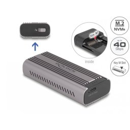 Rack extern USB4 type C la M.2 NVMe PCIe SSD, Delock 42029