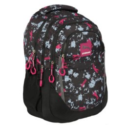 Ghiozdan GREYHOUND, 46 x 34 x 27 cm, negru si roz