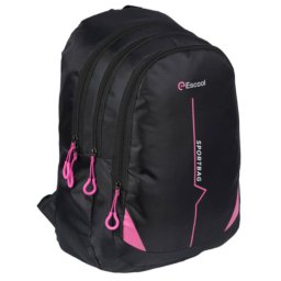Ghiozdan SPORTBAG 43 x 32 x 23cm, negru cu roz