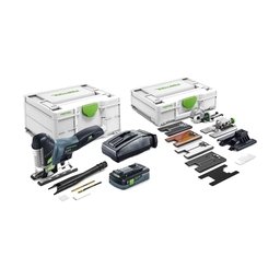 Festool - PSC 420 HPC 4,0 EBI-Set - Fierastrau pendular cu 1 acumulator si incarcator, Li-Ion, 18 V, 4 Ah, valiza speciala, accesorii