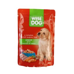 Hrana Umeda Caini Junior, Wise cu Pui in Sos, 100 gr X 24 buc set