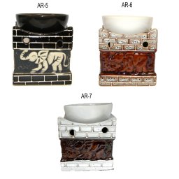 Lampa Aromaterapie din Ceramica - 10x8x8 cm - 1 Buc
