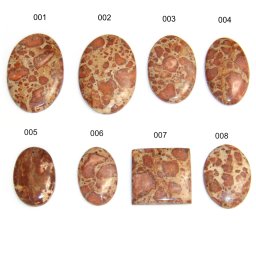 Pandantiv/Cabochon din Jasp cu Gaura Mineral Natural Picatura - Oval - Disc - 27-50 x 18-39 x 4-6 mm - 1 Buc