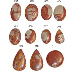 Pandantiv/Cabochon Jasp Noreena Natural cu Gaura - Oval - Picatura - Dreptunghi - Disc- 18-28 x 15-25 x 3-5 mm - 1 Buc