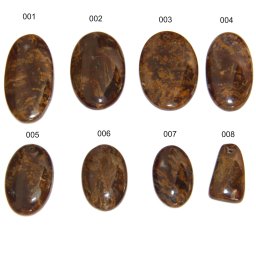 Pandantiv/Cabochon Bronzit Mineral Matural Oval - Picatura - 27-47 x 16-33 x 5-7 mm - 1 Buc