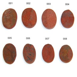 Pandantiv/Cabochon Jasp Rosu Druzy Natural cu Gaura Laterala - Oval - Picatura - 19-32 x 16-23 x 5-8 mm - 1 Buc