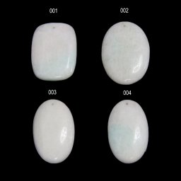Pandantiv/Cabochon Amazonit Angel cu Gaura Mineral Natural Oval - Dreptunghi - 39-42 x 25-30 x 6-8 mm - 1 Buc