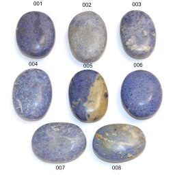 Palm Stone Dumortierit de Peru Mineral Natural - 50-58 x 36-44 x 16-23 mm - (XXL) - 1 Buc