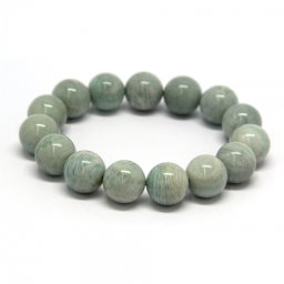 Bratara Amazonit de Peru Diametru 59 mm, Rotunda - 14-14,9 mm,