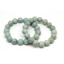 Bratara Amazonit Diametru 58 mm - Margele Rotunde - 12 x 12 mm