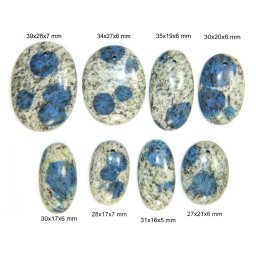 Pandantiv/Cabochon K2 Stone cu Gaura - Oval - 27-39x16-28x5-7 mm - 1 Buc