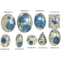 Pandantiv/Cabochon K2 Stone cu Gaura - Oval - Patrat - Rotund - Picatura - 16-32x11-24x5-6 mm - 1 Buc