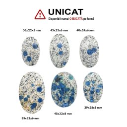 Pandantiv K2 Stone Oval cu Gaura - 36-53 x 22-32 x 5-8 mm - ( XXL ) - 1 Buc