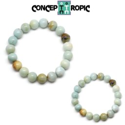 Bratara Amazonit Diametru 54 mm - Rotund - 10x10 mm - 1 Buc