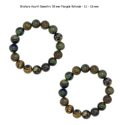 Bratara Azurit Diametru 58 mm Margele Rotunde - 11 - 12 mm