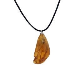 Pandantiv Ambra cu Argint Neregulat - 24-39 x 14-18 mm - 1 Buc