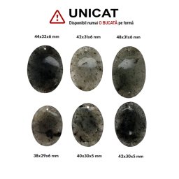 Pandantiv Goethit in Cuart Oval cu Gaura - 38-44 x 29-33 x 5-6 mm - ( XL ) - 1 Buc